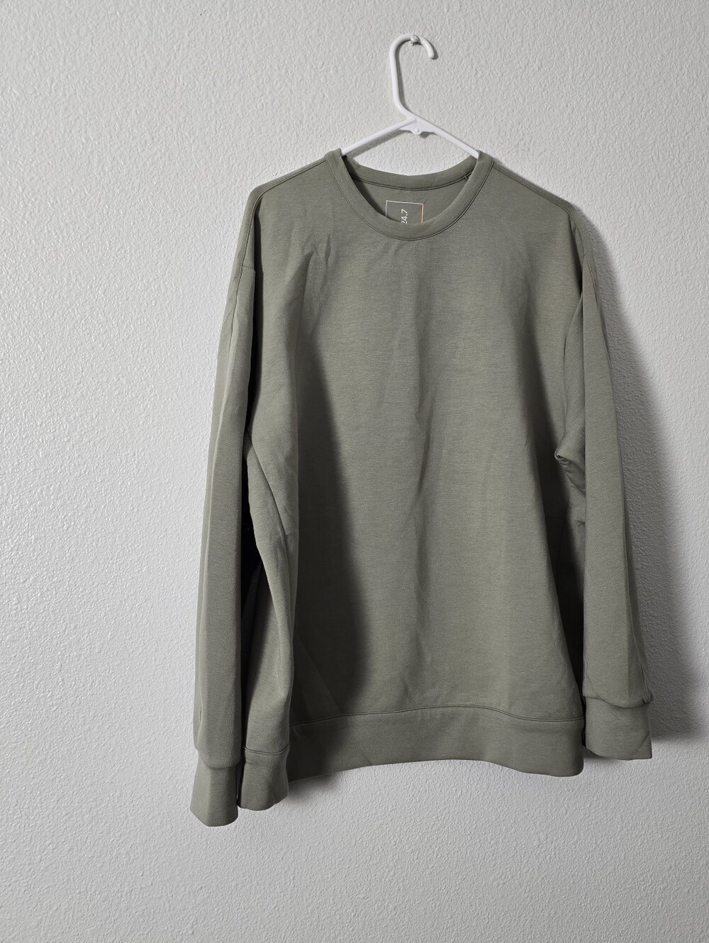 Men's Crewneck Sweater in Sage Green Sz L